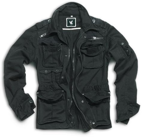New Surplus Vintage Brooklyn Urban War Jacket BLACK  Preview